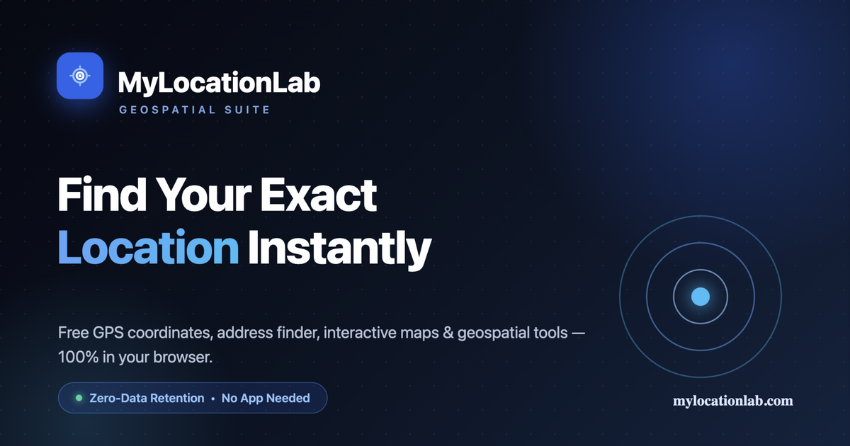 My Address — What Is My Current Address? | MyLocationLab